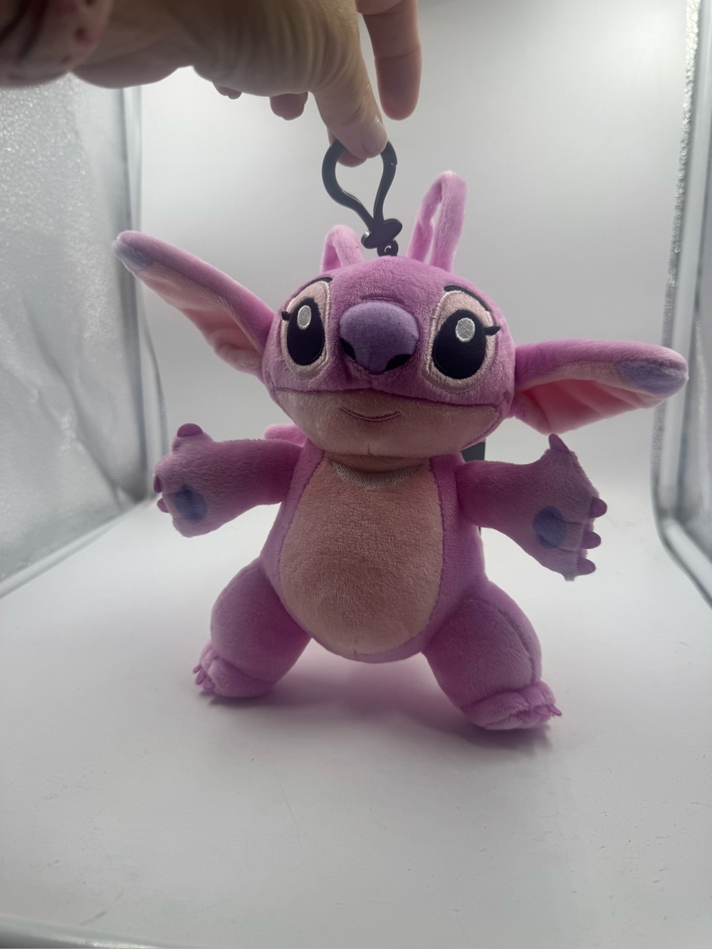 Disney Lilo And Stitch Angel Plush Keychain Purse Pink 7" Accessory Innovations